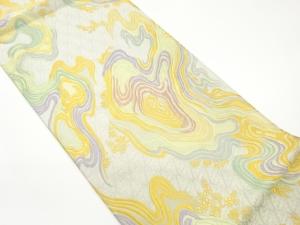 橋本テル織物製　流水献上文織出し袋帯